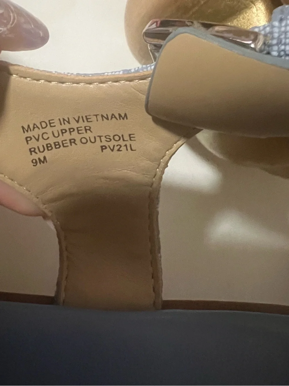 Michael Kors Light Blue Logo Thong Sandals with MK Hardware